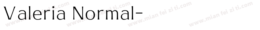 Valeria Normal字体转换